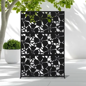 Metal Laser-Cut Screen Panel Outdoor Fence and Gate Decorative Partition Screen