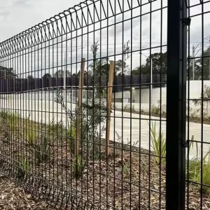 Metal Mesh Garden Fence Panels Heat Treated Twin Wire Fencing for Construction Sites 3D Modeling Included