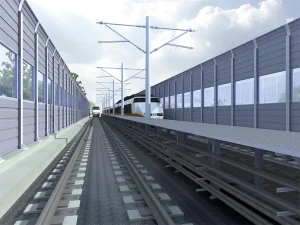 Metal Microperforated Sound Barrier for Municipal Roads, Viaducts, Bridges, Light Rail, and Highways, Custom Size