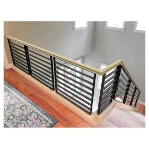 Metal Outdoor Exterior Grill Square Tube Wrought Iron Stair Balcony Stainless Steel Aluminum Glass Railings