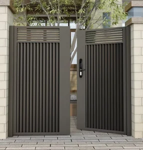 Metal Patio Gate with Floral Patterns Customized for Villas