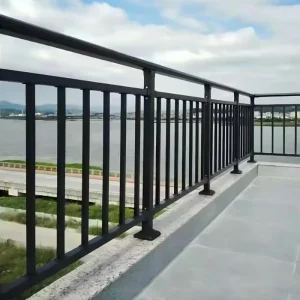 Metal Railings Balustrade Outdoor Galvanized Steel Aluminum Alloy Rooftop Terrace Art Balcony Decorative Trellis & Guardrails