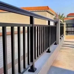 Metal Railings Balustrade Outdoor Galvanized Steel/Aluminum Alloy Rooftop Terrace Art Balcony Decorative Trellis & Guardrails