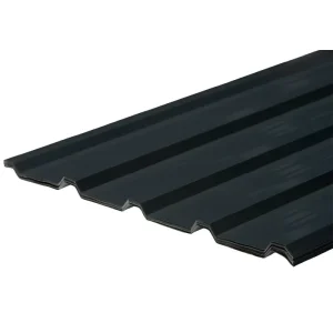 Metal Roof Panels 14 Pcs Gray Black Roofing Panels Galvanized Steel with Screw