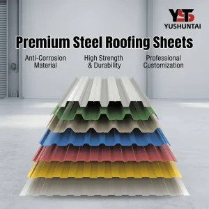 Metal Roofing Materials Colored Steel Tiles for Roofing and Construction Purposes