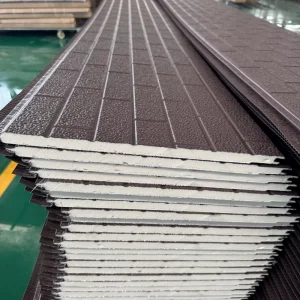 Metal Sandwich Panels Insulated Wall and Roof Cladding PU Core Fire Resistant
