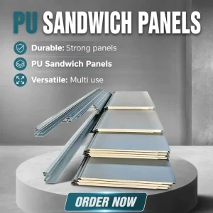 Metal Sandwich Panels for Cold Storage Excellent Thermal Insulation Fire Resistant Water Resistant Eco Friendly Customizable
