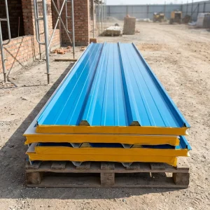 Metal Sandwich Roofing Panel Heat Insulation Waterproof Roof System for Industrial Warehouse Commercial Buildings