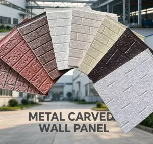 Metal Siding Panel PU Insulated Thermal Waterproof Exterior Cladding for Villa House Decorative Wall