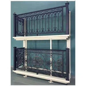 Metal Stair Railing Deck Railing Handrails for Stairs Manufacturer Balcony Railing Design Iron Railings
