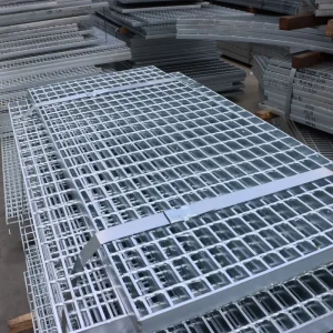 Metal Steel Building Materials Hot Dipped Heavy Duty Galvanized Bar Steel Grating Metal Grid Panel Platform Catwalk