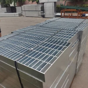 Metal Steel Building Materials Hot Dipped Heavy Duty Galvanized Iron Bar Steel Grating Metal Grid Panel Platform Catwalk