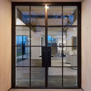 Metal Steel Framed windows Iron Window Steel Profile Powder Coated Steel Doors and Windows