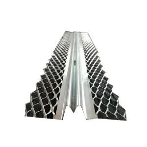 Metal Stretched Corner Guards Galvanized Double V Shaped Expansion Joint Strips Galvanized Sheet Corner Guard Mesh