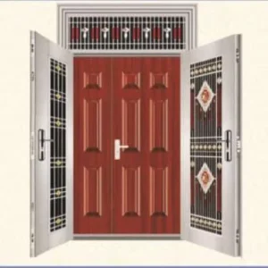 Metal Wooden Gain Panel Commercial Use Fire Related Door 30 60 90 min Safe Door for Apartment Use
