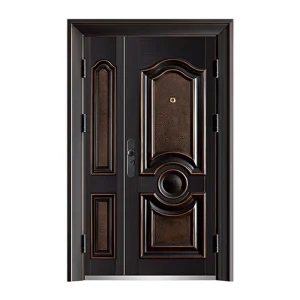 Metal Wrought Iron Entrance Door Latest Design Steel Security Door for Home