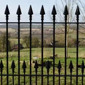 Metal Wrought Iron Railing Outdoor Stair Balcony Decorative Guardrail