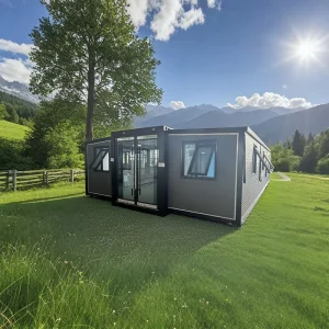 Mini Small Cabin Homes Panel Prefab Modular Tiny Foldable 20ft 40 Shipping Container Houses Ready to Ship With Wh