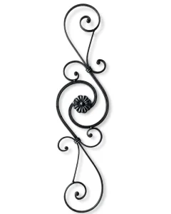 Minimalist Iron Stair Railing with Slim Profile and Double Circle Design, Adjustable for Villa