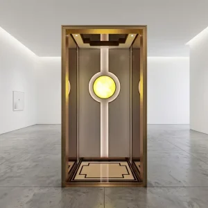 Minimalist Modern Metal Elevator Cabin Mirror Decoration Wear-resistant Easy Clean for Villa Apartment