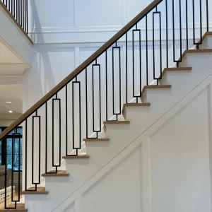 Minimalist Stair Railing Contemporary Metal Balusters Steel Railing Modern Handrail Balustrade