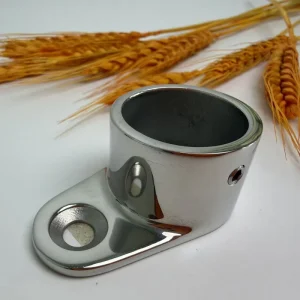 Mirror Polish Stainless Steel 25 Round Tube Wall Connector Terrace Handrail Support Pipe Connection Fitting