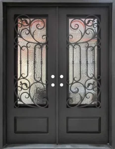 Model 029 Custom Design Double Layer Wrought Iron Fiberglass Glass Anti Theft Postmodern Style Commercial