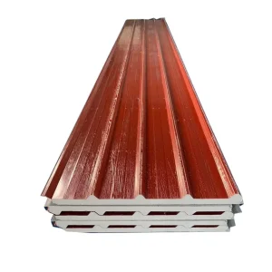 Modern 14mm & 16mm Decorative Metal Siding Panels Powerful Thermal Insulation Exterior Wall With PU Sandwich Roof Panel Design