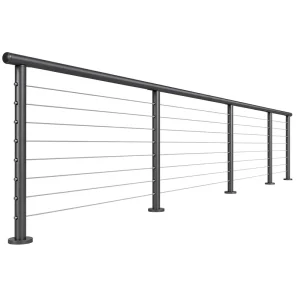 Modern 304 316 Stainless Steel Wire Cable Railing Systems Outdoor Deck Railing custom