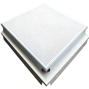 Modern 600×600 Aluminum Alloy Decorative Panels Diagonally Perforated Metal Aluminum Clip in Ceiling Panel