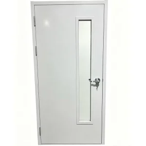 Modern Aesthetic Steel Fire Door Wear Resistant Fireproof Hardware Long Service Life for Public Commercial Buildings