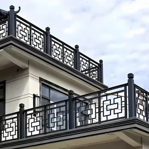 Modern Aluminum Alloy Corrosion Resistant Guardrails Fences DIY Villa Courtyard Outdoor Balcony Railings