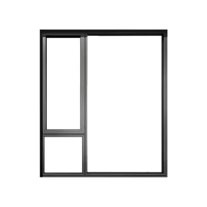 Modern Aluminum Alloy Frame Casement Windows and Doors with Tempered Glass Anti Theft Energy Star Qualified