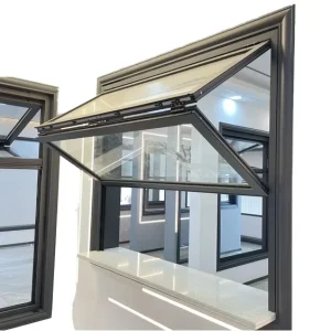 Modern Aluminum Alloy Louver Folding Windows with Upper and Lower Folding Design Customizable Color