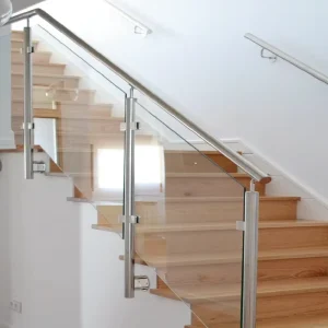Modern Aluminum Alloy Stainless Steel Glass Railings Balustrades Outdoor Villa Hospital Use Balcony Staircase
