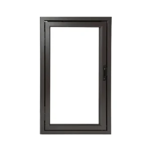 Modern Aluminum Alloy Stainless Steel Security Screen Window with Invisible Design Fire Proof High Strength