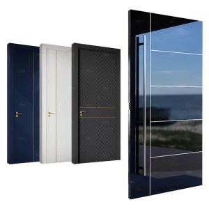 Modern Aluminum Anti Theft Armored Doors Kitchen Supermarket Farmhouse Use Cross Categories Consolidation 5 Year