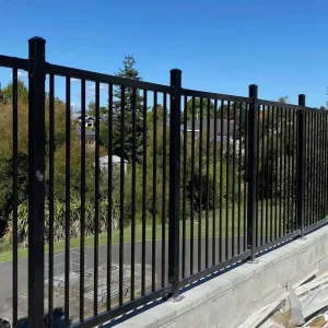 Modern Aluminum Garden Fence Panels Decorative Metal Yard Fencing for Residential Backyard