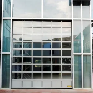 Modern Aluminum Lattice Shutter High Visibility Tube Grille Gate Electric Connecting Rolling Door with Remote for Shop Front
