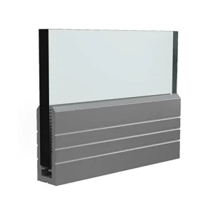 Modern Aluminum Railing System Stainless Steel Tempered Glass Balustrade Floor Mounted Easy DIY Install 5+ Year Warranty