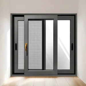 Modern Aluminum Sliding Windows with Function Folding Screen Stainless Steel Netting