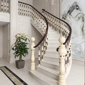 Modern Aluminum Stair Handrail Railing Custom Metal Architectural Railing with Adjustable Height for Villa Home Decoration
