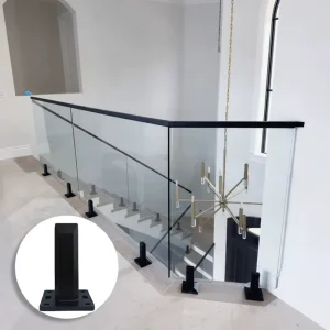Modern Balcony Staircase Non corrosive Stainless Steel Glass Spigot for Mounting to Tiles Concrete and Timber Decking