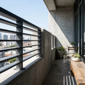 Modern Black Powder Coated Aluminum Alloy Privacy Fence Panel, Outdoor Metal Vertical Slat Fencing for House Security
