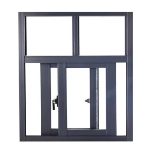 Modern Broken Bridge Aluminum Sliding Window Stainless Steel Mesh Balcony Enclosure for Hotel Use Mosquito Theft Prevention
