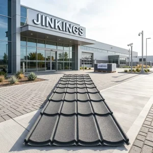 Modern Chinese Heat Resistant Durable Stone Coated Metal Roof Tile Long Life Span for Hotel Park Workshop Temple Apartment Use