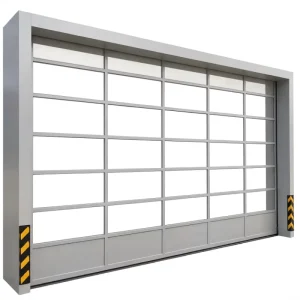 Modern Connecting Door Aluminum Alloy Tube Lattice Structure Good Ventilation for Mall Workshop Entry Garage and Parking