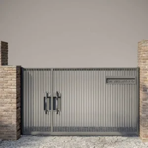 Modern Custom Aluminum Pedestrian Gate for Villa Garden Side Walkway Rust Proof Powder Coated Entry Gate OEM Factory Direct