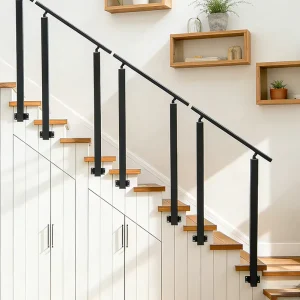 Modern DIY Rustproof Stainless Steel Aluminum Alloy Step Handrail Outdoor Staircase Balcony Villa UV Protection Safety Fence
