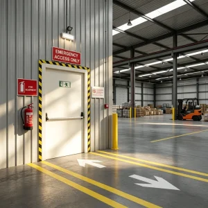 Modern Design 90 120 Minute Metal Steel Fireproof Door Hotel Apartment Hospital Workshop Safety Passage Door